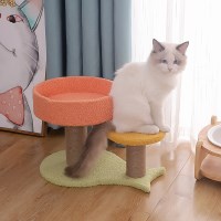 고양이 휴식처 2단 캣 스크래쳐 캣타워 놀이터 하우스