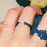 Strawberry Flower Beads Ring
