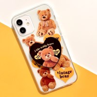 [톡+젤리케이스 곰인형]아이폰11프로 s22케이스 노트10 s20FE