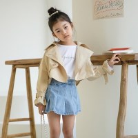 여아 남아 아동복 등원룩 봄 숏 트렌치코트