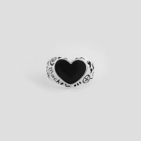 [소녀시대 서현 착용] BLACK LOVE RNG SILVER925 (DOODLE)