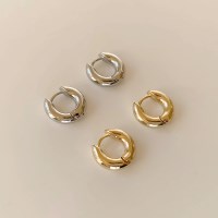 미니 도넛 딱맞는 원터치 무니켈 링 귀걸이