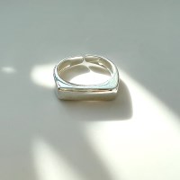 925 스퀘어 실버링 은반지 심플 데일리반지 우정반지