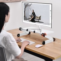 높이조절 각도조절 모니터 노트북 받침대 스탠드 선반