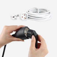 멀티탭 1구 연장선 케이블 전기코드 3M