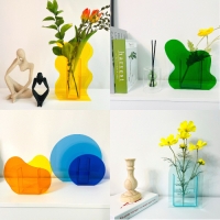 러브위드 아크릴 꽃병 오브제 소품샵 vase 꽃화병