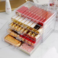 풀커버링 3단 칸막이 없는 파츠 보관함 네일아트 립스틱 정리함