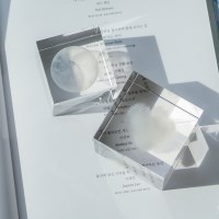 감성 아크릴 큐브 촬영 소품 오브제 [3종 투명 입체 구름 크리스탈]