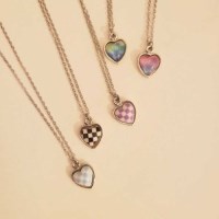 [봄밤달] 미니 하트 목걸이 (써지컬스틸 체인)