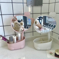 기린수납거울 화장대 탁상용 거울 수납함 인테리어소품