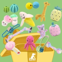 강아지 인형 삑삑이 장난감 공놀이 터그 스트레스해소 - 장난감모음