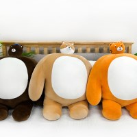 소두 어깨깡패 헬스곰 범 시바 대형 곰돌이 인형 쿠션 70cm