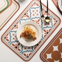 북유럽풍 가죽 식탁매트 인테리어 테이블매트