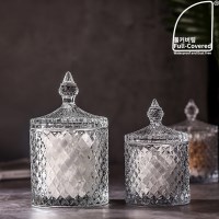 크리스탈 면봉 유리 보석함 악세사리 보관함 쥬얼리 화장솜 케이스