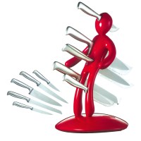 독특한 주방용품 사람형상 칼꽂이 홀더 나이프 세트