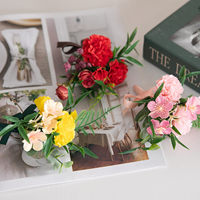 카네이션 조화 코사지 안나 12cm 3컬러 꽃 어버이날