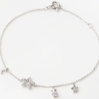 925 실버 여성 데일리 베이직 딸랑 테별 팔찌