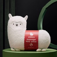 귀여운 알파카 온열 안마기 목 어꺠 등 허리 쿠션