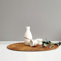 인생술잔 막걸리잔 고량주잔 술잔 세트 도자기술병 구성 3pc [B급]