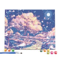 아이러브페인팅 DIY캔버스형 그림그리기 40x50cm 벚꽃의 추억