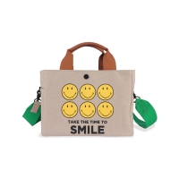 [MONCHOUCHOU] Smiley Mini Bag Green/Brown
