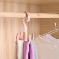 4개후크 옷걸이 넥타이 모자 가방 행거 걸이 360도 회전후크