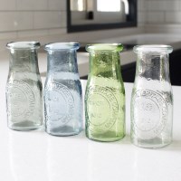 밀크보틀 화병 유리병 (4colors)