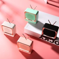 레트로 복고풍 미니 테레비 블루투스 스피커 4color