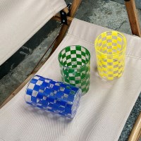 미드센츄리 체커 유리컵 3 colors