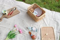 페이퍼가든 자체제작 튤립 베이지 피크닉 매트 B타입