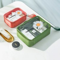 데이지 투명 화장품 가방 여행용 파우치 4color