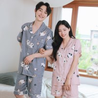 순면 커플 잠옷 삼색냥냥 여름 홈웨어 파자마