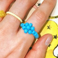 Sky Bold Beads Ring