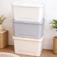 보노하우스 탑백 대형 리빙박스 대용량 팬트리 옷 정리함 72L