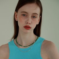 green beads necklace