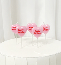 핑크하트초 생일축하 케이크 베이킹 이벤트 파티초 해피벌스데이