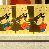 큐피드곰 멜빵바지 키링