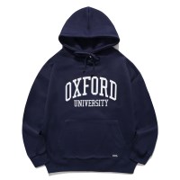 [유니버셜유니버시티] OXFORD 옥스포드 오버핏 후드 티셔츠 - 네이비