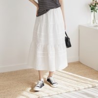 (당일) SALE 여성 제크 밴딩 플레어 스커트 치마