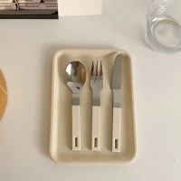 레토 블록 디저트커트러리 (티스푼포크버터나이프 디저트 홈카페)