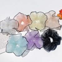 [1+1][7color] 러블리 블랙라인 오간자 파스텔 곱창 머리끈 스크런치