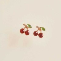 [봄밤달] 체리맛 탕후루 귀걸이