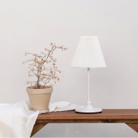 아이보리 단스탠드 엔틱 조명 주름 조명 인테리어 스탠드