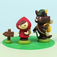 Otogicco 빨간망토 마스코트 세트 등산