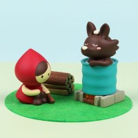 Otogicco 빨간망토 마스코트 세트 드럼통목욕