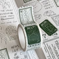 Stamp masking tape - Lily of the valley
