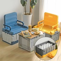 의자겸용 50L 대용량 접이식 캠핑 폴딩박스 정리함 리빙박스