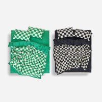 체커보드 발열 항균 사계절이불 세트(S/Q) 2colors