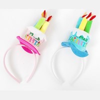 생일머리띠 케이크 모자 생일파티 소품