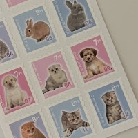 동물 우표 씰스티커